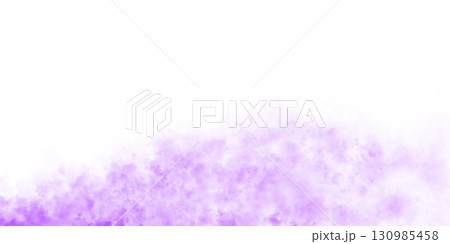Purple and magenta smoke cloud on transparent background mockup template for visual effects presentations or digital projects 130985458