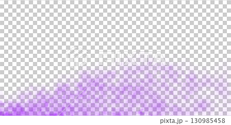 Purple and magenta smoke cloud on transparent background mockup template for visual effects presentations or digital projects 130985458
