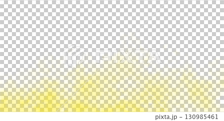 Yellow smoke cloud on transparent background mockup template for visual effects presentations or digital projects 130985461