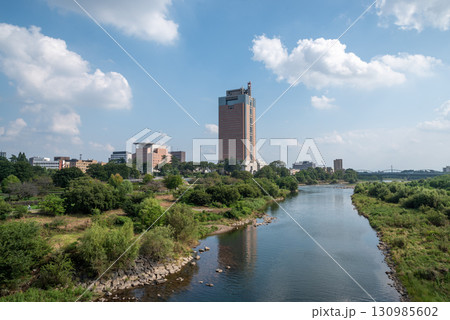 群馬県庁と前橋公園 130985602