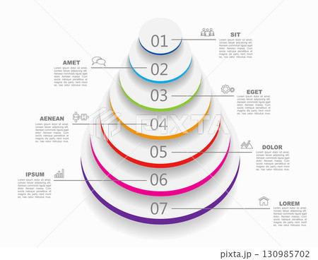 Infographic design template with place for your data. Vector illustration. 130985702