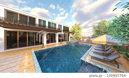 屋外スパ 130985764