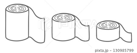 怪我の処置をする包帯、大、中、小 130985799