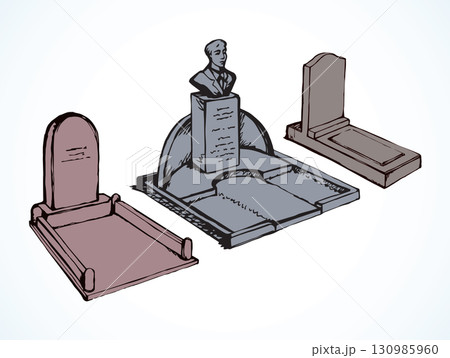 Tomb. Vector drawing icon sign 130985960