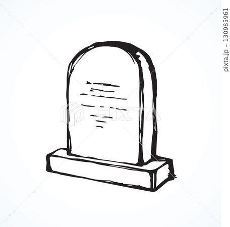 Tomb. Vector drawing 130985961
