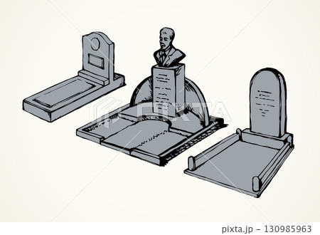 Tomb. Vector drawing Tomb. Vector drawing 130985963
