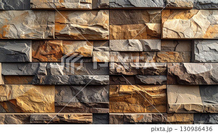 《AI画像》モダンな茶色い外壁 《AI画像》モダンな茶色い外壁 130986436