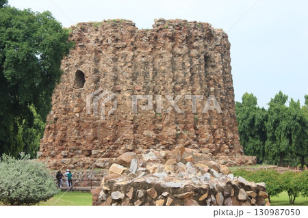 Delhi , India - historical monuments qutub minar 15 august 2024 130987050