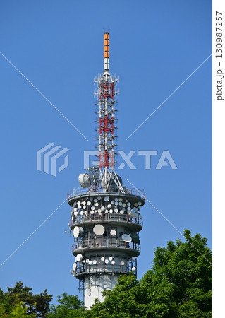 Television Transmitter on Hady Quarry Hill Brno Landscape, Czech Republic Television Transmitter on Hady Quarry Hill Brno Landscape, Czech Republic 130987257