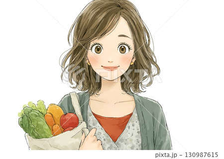 美優シリーズ：美優 高校生 エコバッグでお使い 130987615