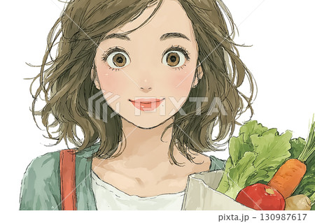 美優シリーズ：美優 高校生 エコバッグでお使い 130987617