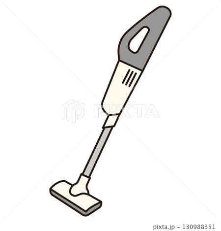HANDHELD VACUUM icon cute illustration outline simple minimalist kawaii doodle decorative sticker object isolated vector cleaning tool 130988351