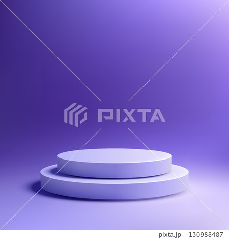 mockup podium display background with 3d circular pedestal in soft purple gradient minimal scene for elegant product showcase and branding presentation design template mockup podium display background with 3d circular pedestal in soft purple gradient minimal scene for elegant product showcase and branding presentation design template 130988487