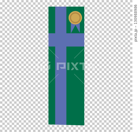 帶有絲帶的垂直禮品盒插圖 130988986