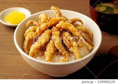 旭川ソウルフード ゲソ丼 写真風素材 130990128