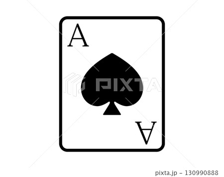 トランプのアイコン モノトーン トランプのアイコン モノトーン 130990888