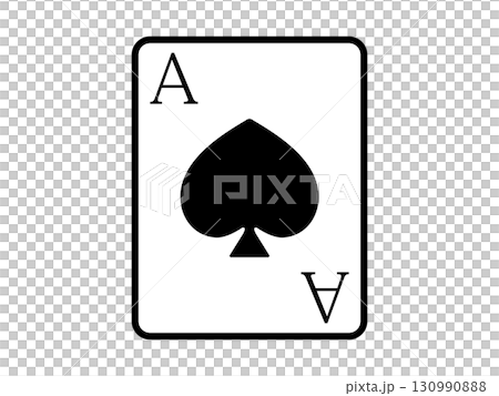 トランプのアイコン モノトーン トランプのアイコン モノトーン 130990888