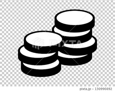 硬幣圖示單調 硬幣圖示單調 130990892