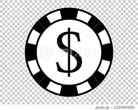 Dollar sign icon monotone 130990900