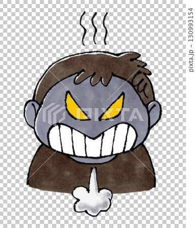 一個生氣的男孩 一個生氣的男孩 130993154