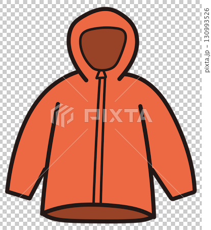 露營外套的手繪插圖 130993526