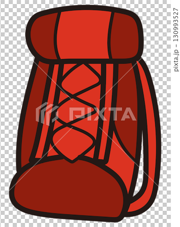 手繪露營背包插圖 手繪露營背包插圖 130993527