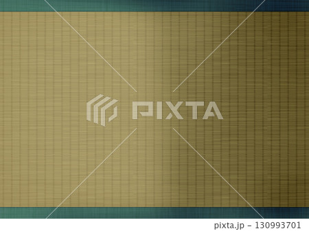 日焼けした畳に半分傷んだ上下フチ付きイラスト 130993701