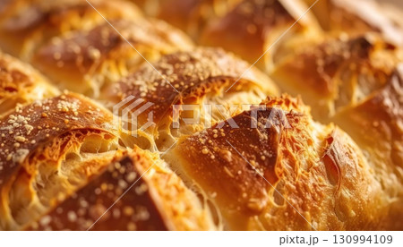 《AI画像》焼き目のついたパンのクローズアップ 130994109