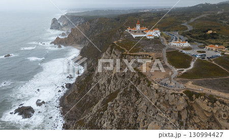 The Majestic and Breathtaking Coastal Cliffs That Gracefully Overlook the Expansive Ocean Below 130994427