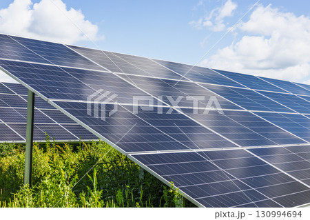 Solar Farm Array Generating Clean Renewable Energy 130994694