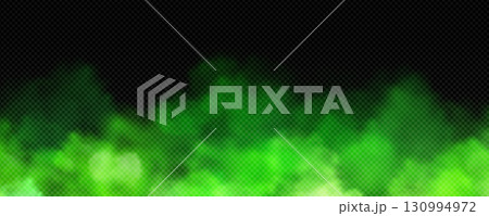 Green smoke and light particles on black Green smoke and light particles on black 130994972