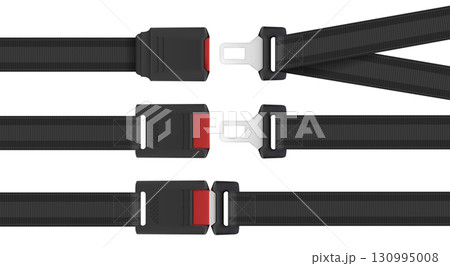 Black seatbelt buckle set Black seatbelt buckle set 130995008