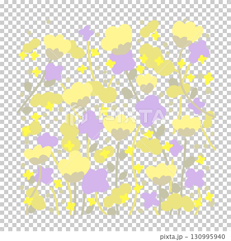 北欧風花柄の壁紙ベクターイラスト 北欧風花柄の壁紙ベクターイラスト 130995940