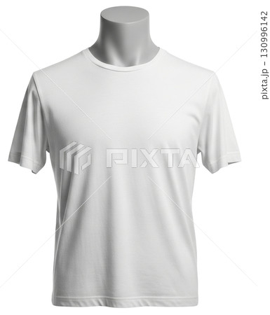 Isolate a classic T-shirt on a mannequin to show off the cut and texture of the material. Great for use in catalogs, online stores, and promotional materials. 130996142