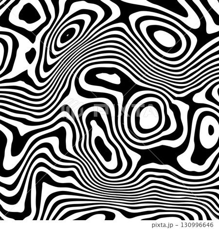 Hypnotic waves in a black and white psychedelic pattern. Eps 10 Hypnotic waves in a black and white psychedelic pattern. Eps 10 130996646