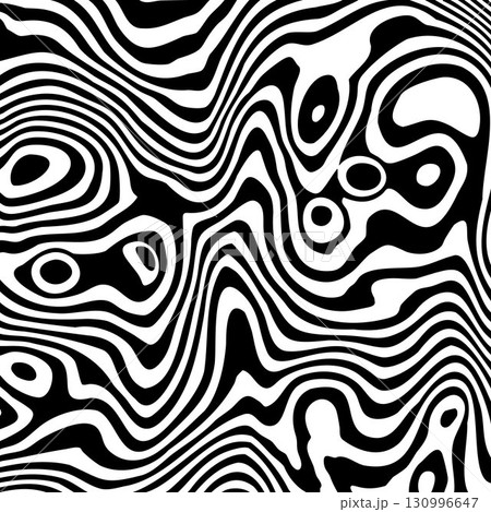 Chaotic swirl of white and black stripes. Eps 10 Chaotic swirl of white and black stripes. Eps 10 130996647