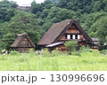 夏の白川郷の風景 130996696