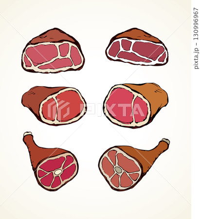 Meat. Vector drawing 130996967
