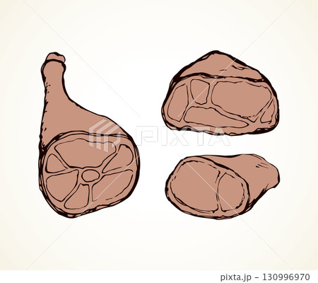 Meat. Vector drawing 130996970