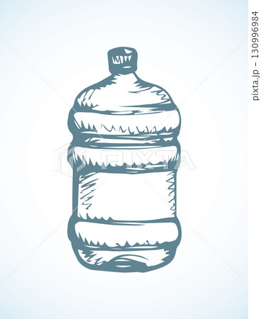 Bottle of water. Vector drawing Bottle of water. Vector drawing 130996984