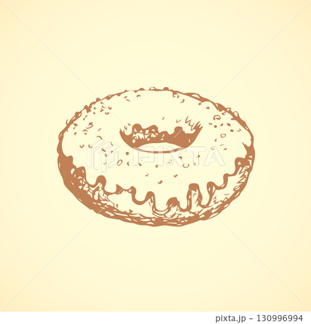 Donut. Vector drawing Donut. Vector drawing 130996994