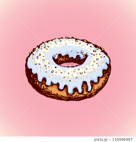 Donut. Vector drawing 130996997