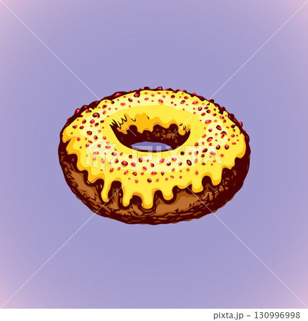 Donut. Vector drawing 130996998