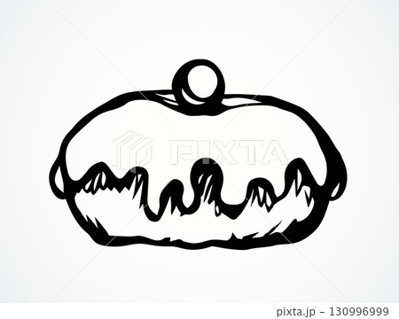 Donut. Vector drawing 130996999