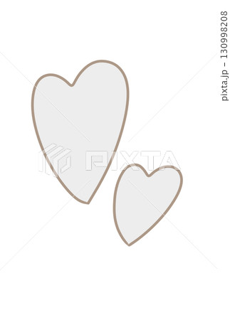 落ち着いた色合いのハート 落ち着いた色合いのハート 130998208