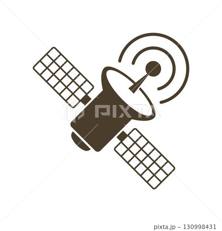 Satellite Communication Space Icon Satellite Communication Space Icon 130998431