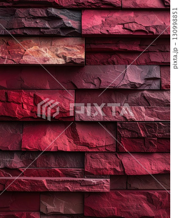 《AI画像》赤を基調としたモダンなデザインの外壁素材 《AI画像》赤を基調としたモダンなデザインの外壁素材 130998851