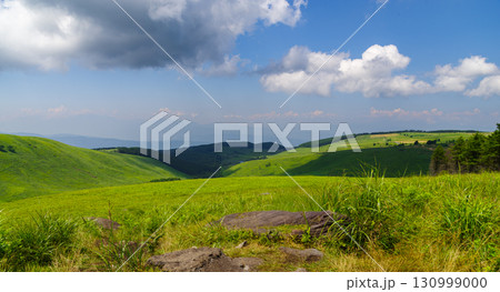 Scenic Nagano Japan Highland Landscape with Lush Green Rolling Hills Scenic Nagano Japan Highland Landscape with Lush Green Rolling Hills 130999000