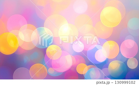 カラフルな玉ボケの背景 カラフルな玉ボケの背景 130999102