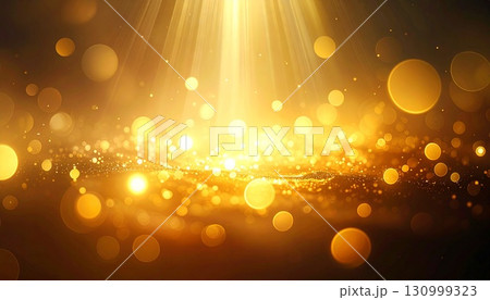 キラキラ輝く金色の背景素材 130999323